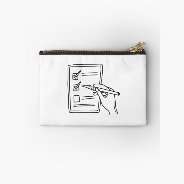 Item preview, Doodle illustration of a hand marking a check on a form designed and sold by rasagamastore.