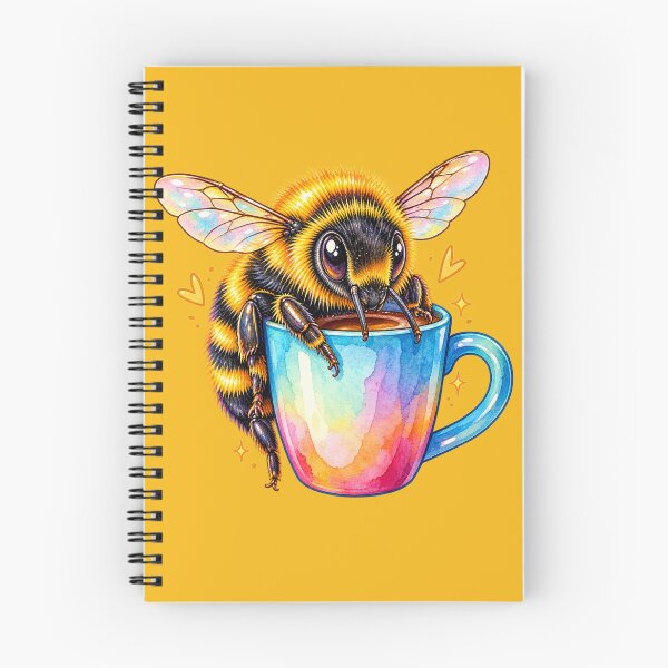 Item preview, Cute Bumblebee Drinking Tea designed and sold by Hari Arts.