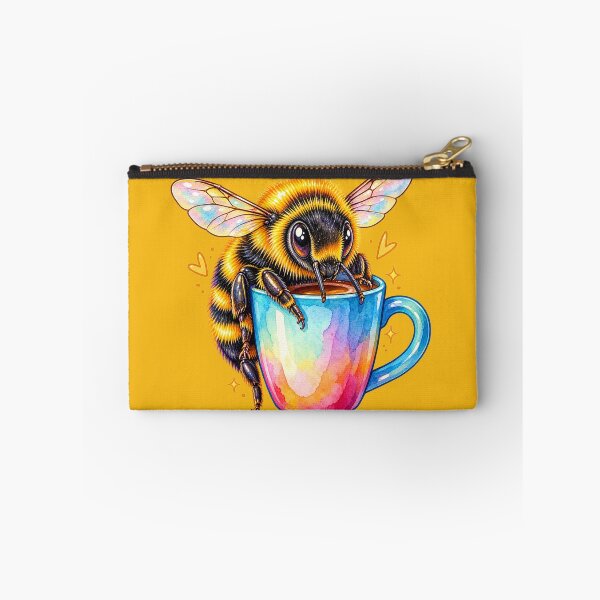 Item preview, Cute Bumblebee Drinking Tea designed and sold by Hari Arts.