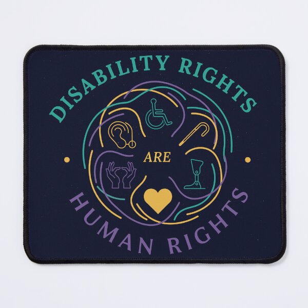 Item preview, Disability Rights Are Human Rights Space Background Design designed and sold by SkymarArt.