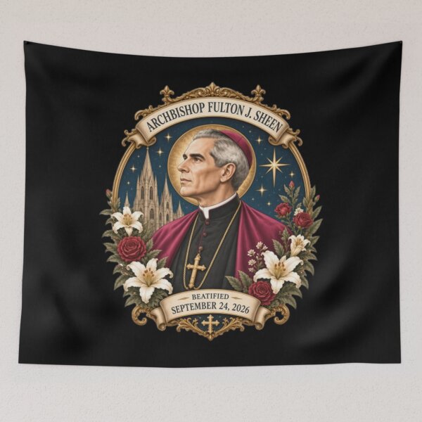 Item preview, Archbishop Fulton Sheen Beatification - Sacred Art Catholic designed and sold by lukecase.