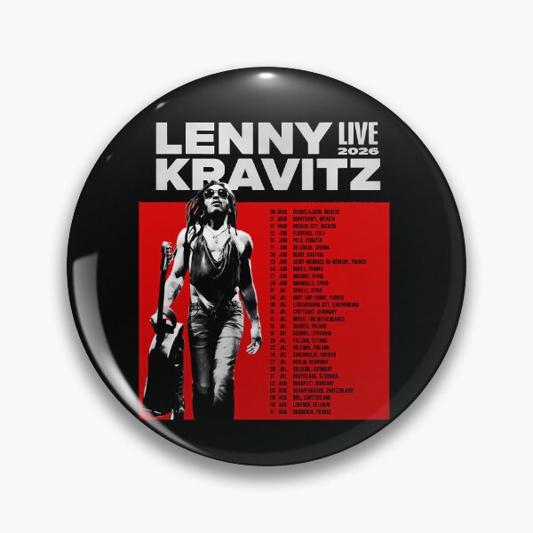 Artikelvorschau, Lenny Kravitz Tourdaten 2026 Manapula entworfen und verkauft von mourad el jari.
