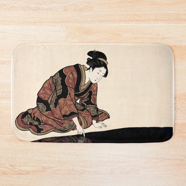 Item preview, Geisha and Demon Reflection Ukiyo-e Art designed and sold by TokyoUkiyoHouse.