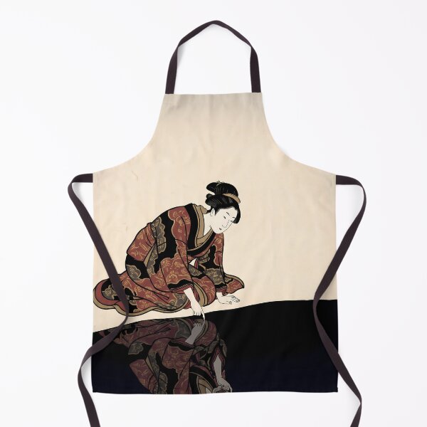 Item preview, Geisha and Demon Reflection Ukiyo-e Art designed and sold by TokyoUkiyoHouse.