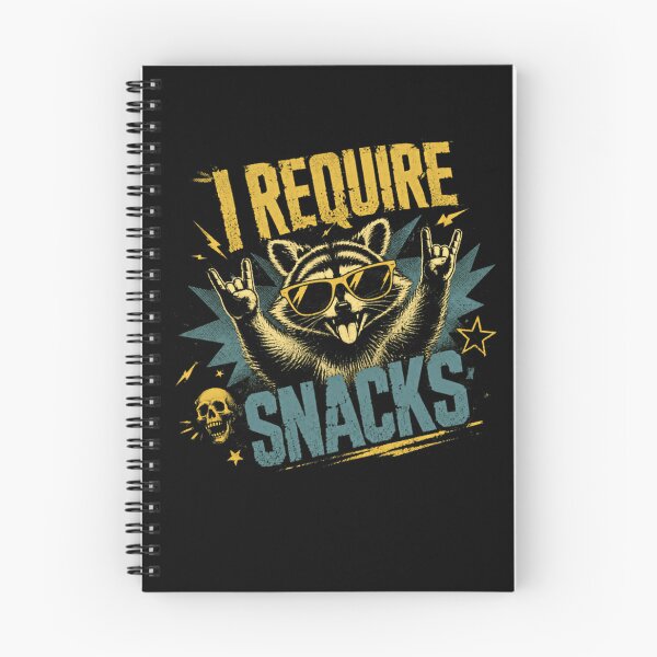 Item preview, I Require Snacks Raccoon Lover Foodie Humor designed and sold by HumansStuck12.