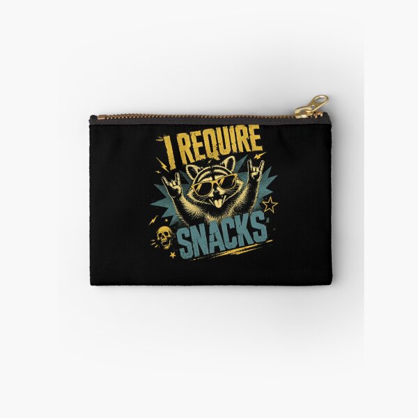Item preview, I Require Snacks Raccoon Lover Foodie Humor designed and sold by HumansStuck12.