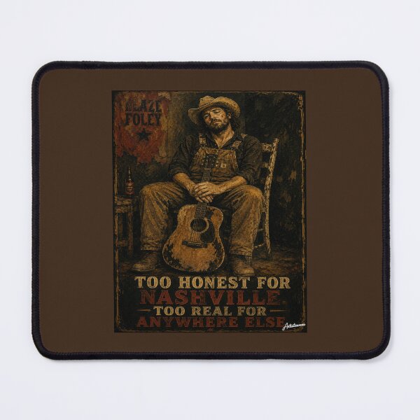 Item preview, Blaze Foley Too Honest for Nashville Texas Lo-Fi Portrait Art designed and sold by Artisticanvas.