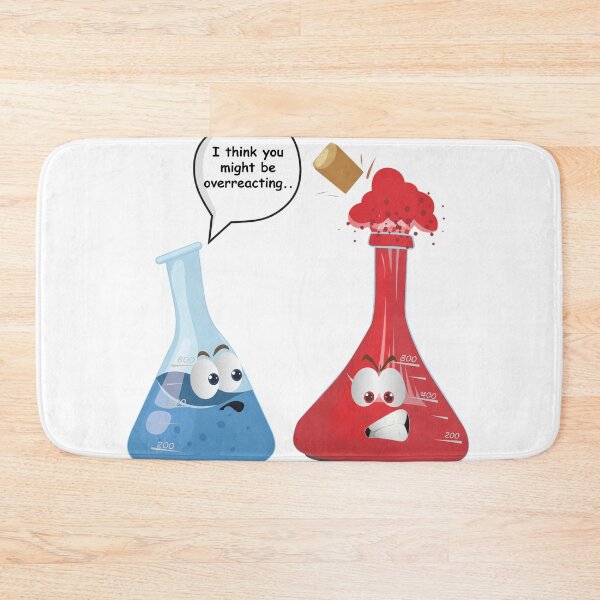 Item preview, Chemistry Overreacting Flask Pun Design designed and sold by LIBBLOLO.