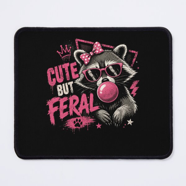 Item preview, Cute But Feral Raccoon Wildlife Animal Lover designed and sold by HumansStuck12.