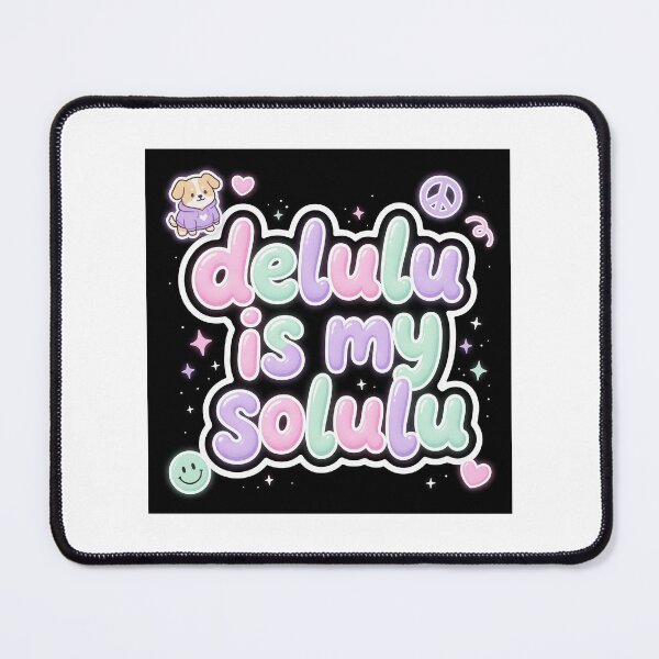 Item preview, Delulu Is My Solulu – Gen Z Slang Sticker designed and sold by Loboshop07.