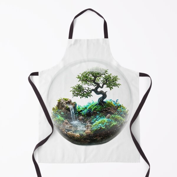 Item preview, Minimalist 3D Glass Terrarium — Miniature Nature Sphere designed and sold by meghnad.