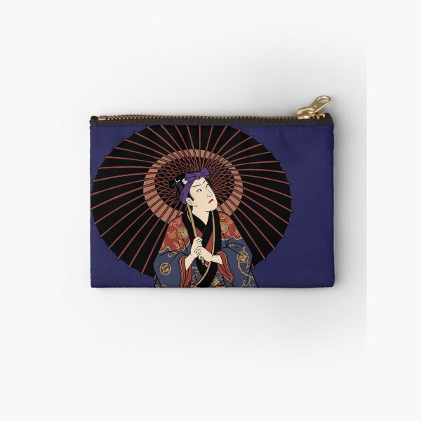 Item preview, Kabuki Actor with Umbrella Full Moon Ukiyo-e designed and sold by TokyoUkiyoHouse.