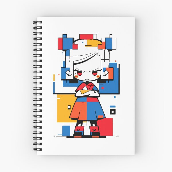 Item preview, Geometric Pixel Anime Girl Art designed and sold by LleytonMyu.