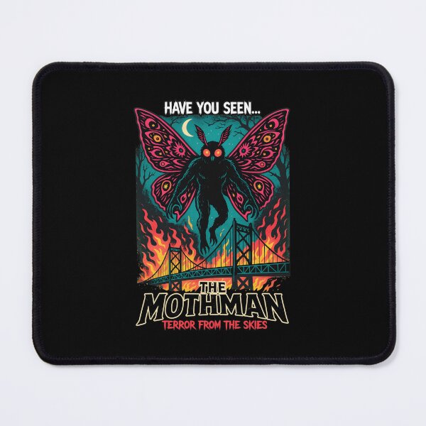 Item preview, Mothman Terror From Skies Burning Bridge Art designed and sold by JUAGOLVELKERSS.