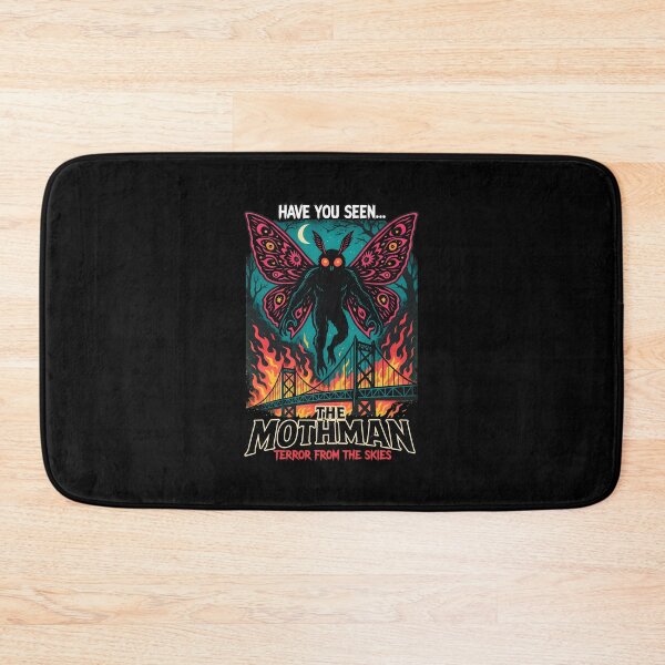 Item preview, Mothman Terror From Skies Burning Bridge Art designed and sold by JUAGOLVELKERSS.
