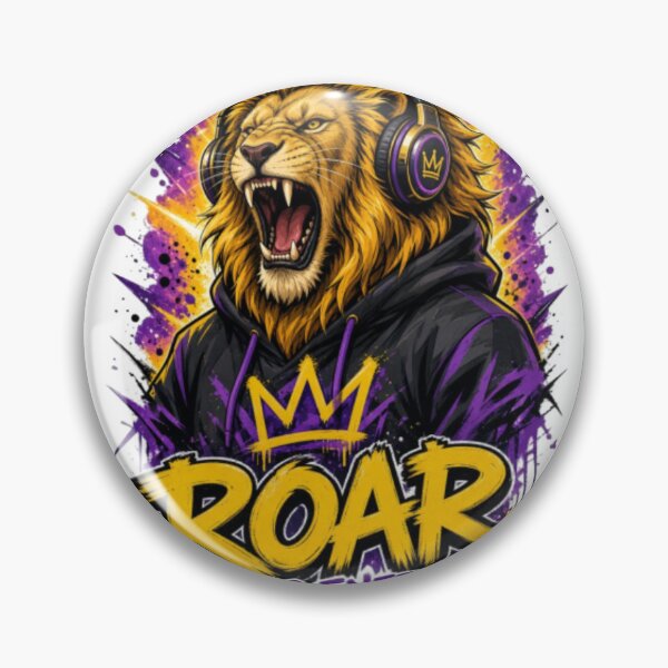 Item preview, Roar King Energy Lion Headphones Graffiti Graphic designed and sold by Azetylis.
