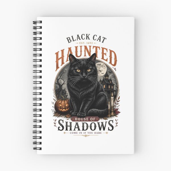 Item preview, Haunted House Black Cat Gothic Storybook Poster Halloween designed and sold by BernoNickel.