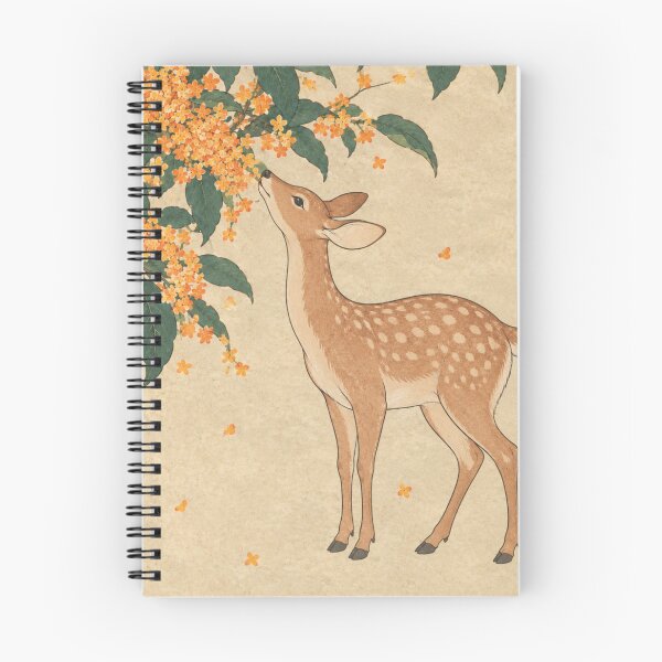 Item preview, Japanese Art Deer Floral designed and sold by hana-tori-tsuki.