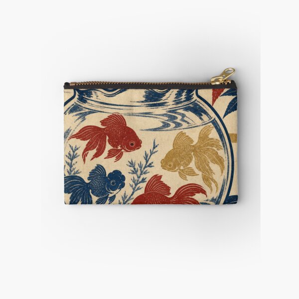 Item preview, Japanese Goldfish Bowl Autumn Leaves Ukiyo-e Woodblock Art designed and sold by vekotpu.