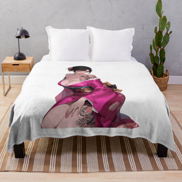 Item preview, Anime Tattooed Woman Kimono Style designed and sold by KillingworthM.
