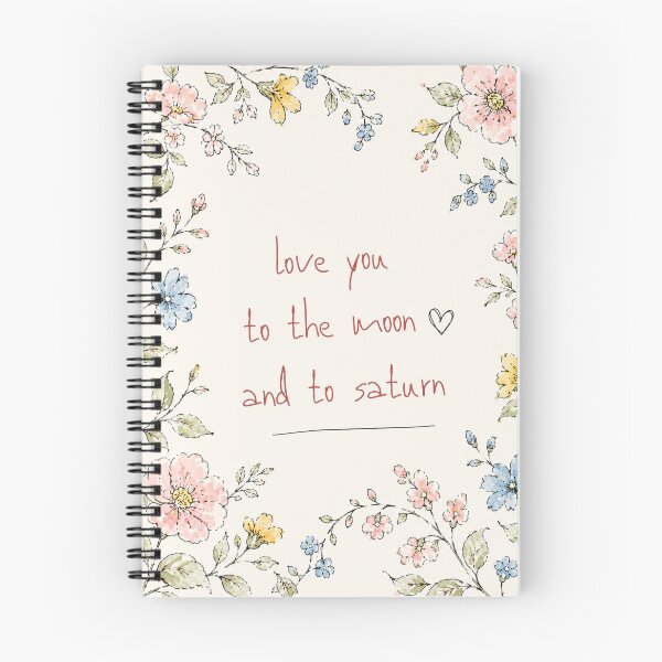 Item preview, Love You to Moon and to Saturn designed and sold by Seillean Daisy Society.