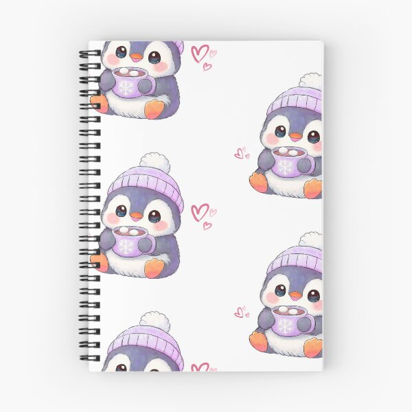 Item preview, Cute Penguin Drinking Hot Chocolate  designed and sold by ArtByPrachii.