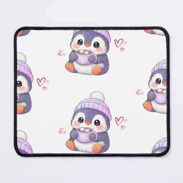 Item preview, Cute Penguin Drinking Hot Chocolate  designed and sold by ArtByPrachii.