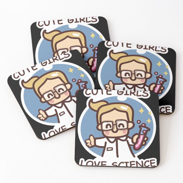 Item preview, Cute Girls Love Science Lab Illustration designed and sold by EMILYDOMINGU.