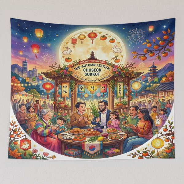 Item preview, Unity in Harvest: Mid-Autumn, Chuseok, and Sukkot designed and sold by Solomon-Ent-144.