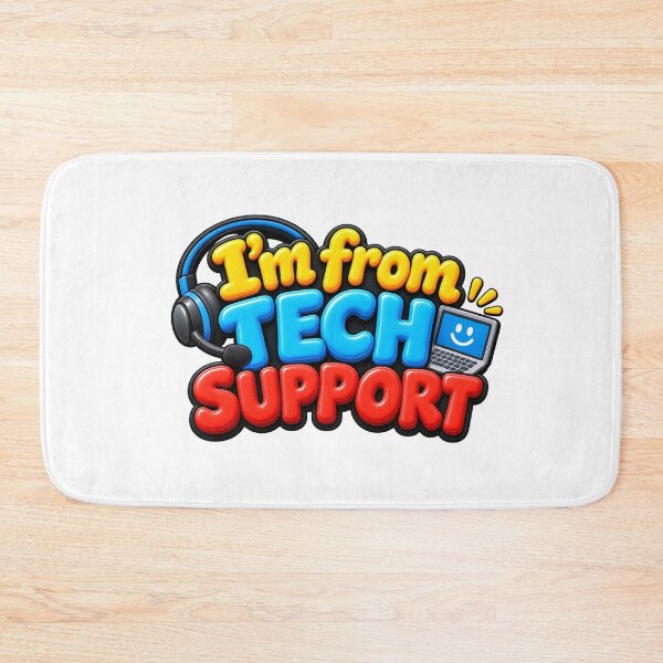 Item preview, I'm From Tech Support Funny IT Support Computer Geek 3D designed and sold by MR4me.