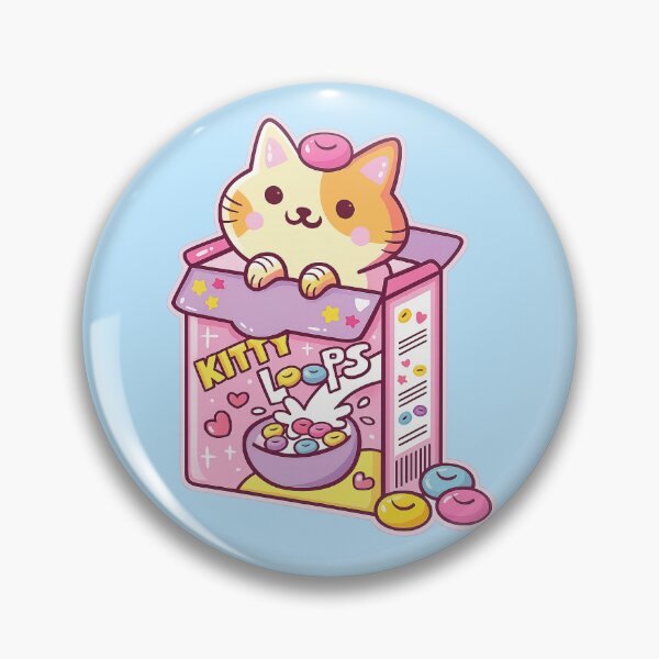 Item preview, Kawaii cat in a cereal box designed and sold by YChangShop.