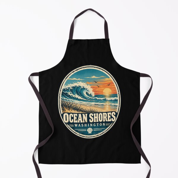 Item preview, Ocean Shores Wave – Vintage Washington Coast designed and sold by Swanny's Custom T-shirt and Gift Designs.