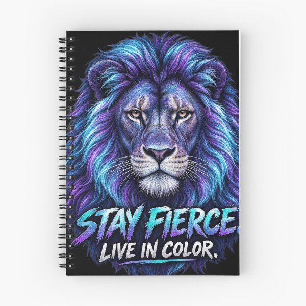 Item preview, Stay Fierce Live In Color Vibrant Lion designed and sold by planetazul3.
