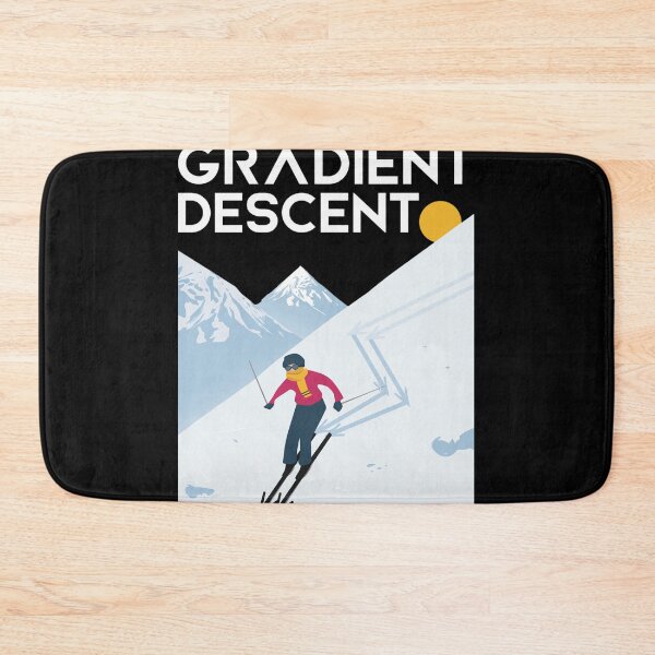 Item preview, Enjoy Gradient Descent Math Skiing Poster designed and sold by EMILYDOMINGU.