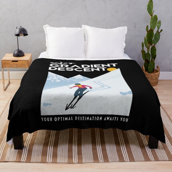 Item preview, Enjoy Gradient Descent Math Skiing Poster designed and sold by EMILYDOMINGU.
