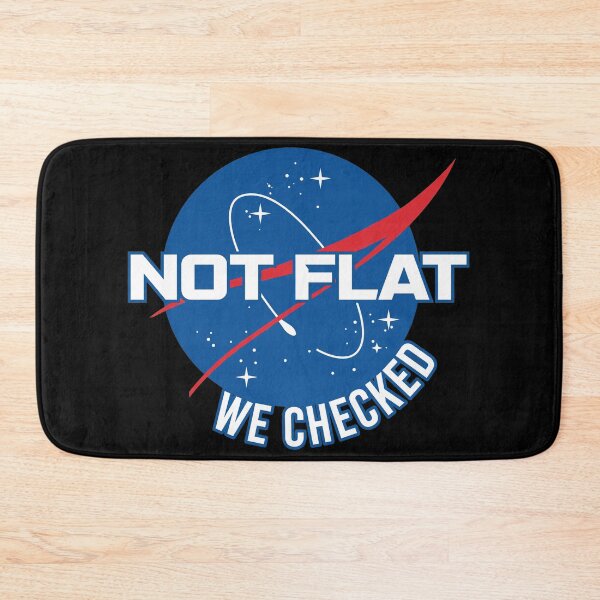 Item preview, Not Flat We Checked Science Logo Parody designed and sold by EMILYDOMINGU.