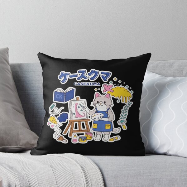 Item preview, Cute Cat Artist Painting Kawaii  designed and sold by BallogZad.