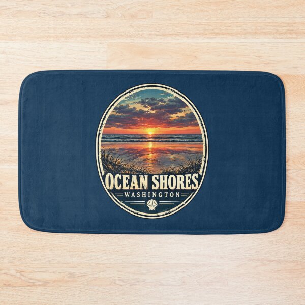 Item preview, Ocean Shores Sunset Waves – Vintage Washington Coast designed and sold by Swanny's Custom T-shirt and Gift Designs.