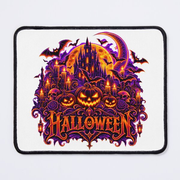 Item preview, Spooky Halloween Haunted Castle  designed and sold by QuiteOrbit.