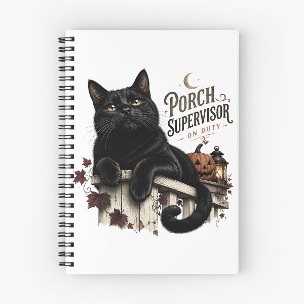 Item preview, Haunted Porch Cat Vintage Halloween Label Halloween designed and sold by BernoNickel.