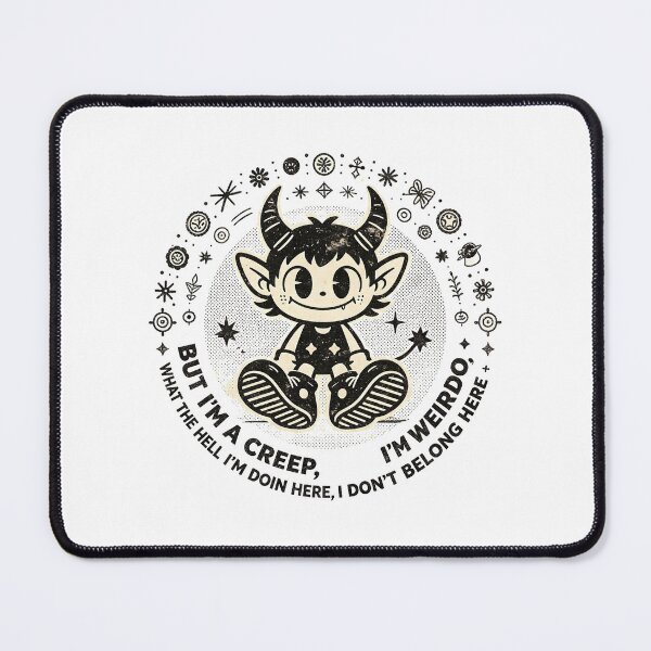 Item preview, But I'm a Creep I'm Weirdo Cute Retro Devil Vintage designed and sold by Mystic & Celestial Art.
