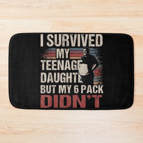 Item preview, I Survived My Teenage Daughter Father's Day Funny Present  designed and sold by popfleurs.