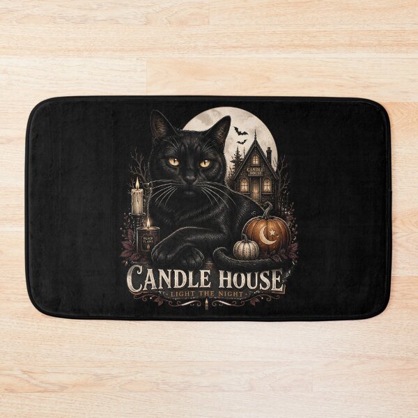 Item preview, Candlelit Haunted House Vintage Halloween Label Halloween designed and sold by BernoNickel.
