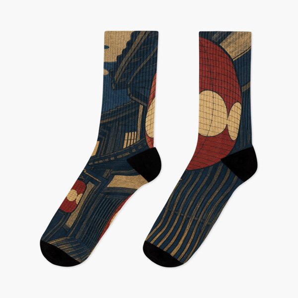 Item preview, Japanese Red Lanterns Kyoto Night Street Ukiyo-e Woodblock Art designed and sold by vekotpu.