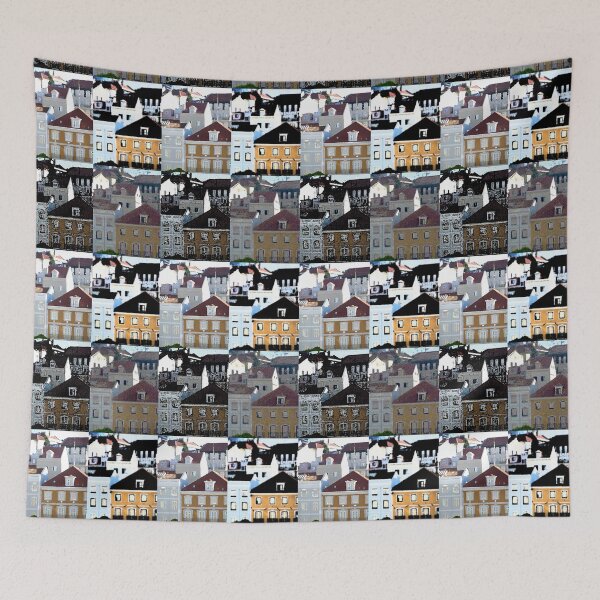 Item preview, Lisbon Portugal Row Houses designed and sold by Sharon Schwalbe.