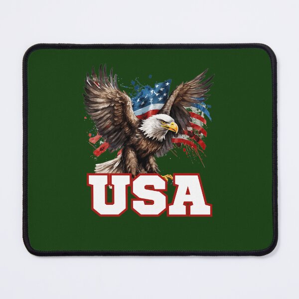 Item preview, American Bald Eagle With American Flag Background And Usa 792 designed and sold by JeweliciousUS.