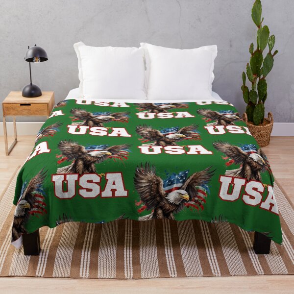 Item preview, American Bald Eagle With American Flag Background And Usa 792 designed and sold by JeweliciousUS.