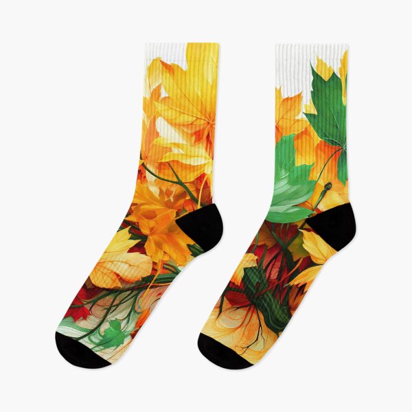 Item preview, Autumn Leaves Colorful Vibrant Digital Design Art designed and sold by DEC02.