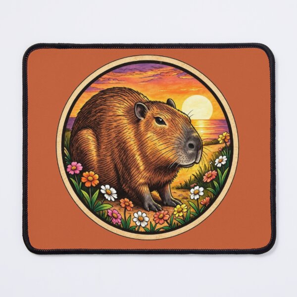 Item preview, Cute Capybara Sunset designed and sold by Hari Arts.