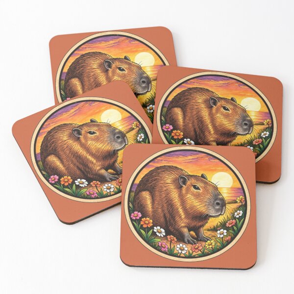 Item preview, Cute Capybara Sunset designed and sold by Hari Arts.